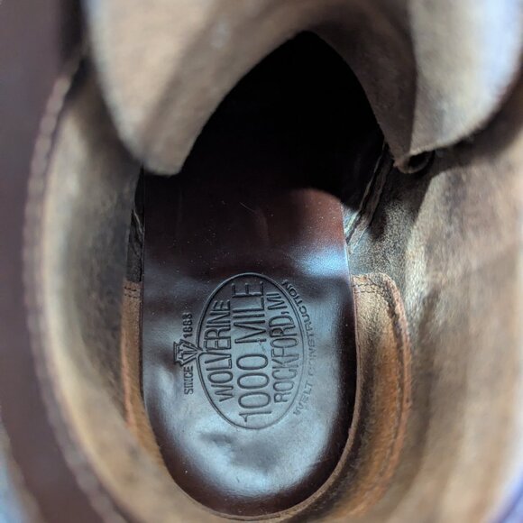 Wolverine 1000 Mile Addison Wingtip Boot - USA made Chromexcel - Picture 2 of 6